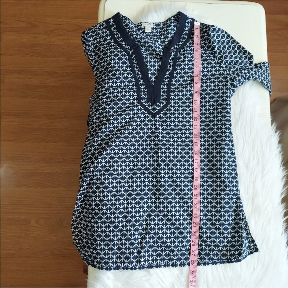 J. CREW Print Tunic Top